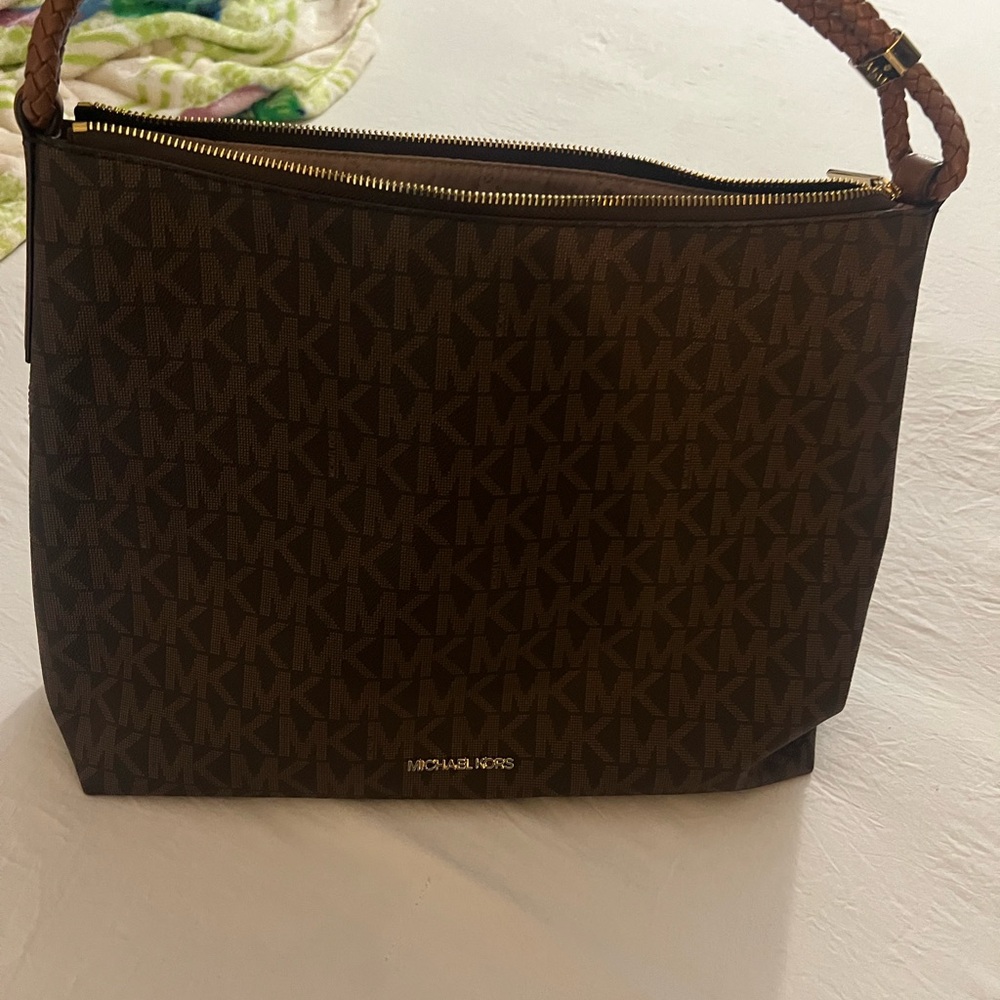 Michael Kors Dark Brown Hobo Bag - Picture 3 of 4